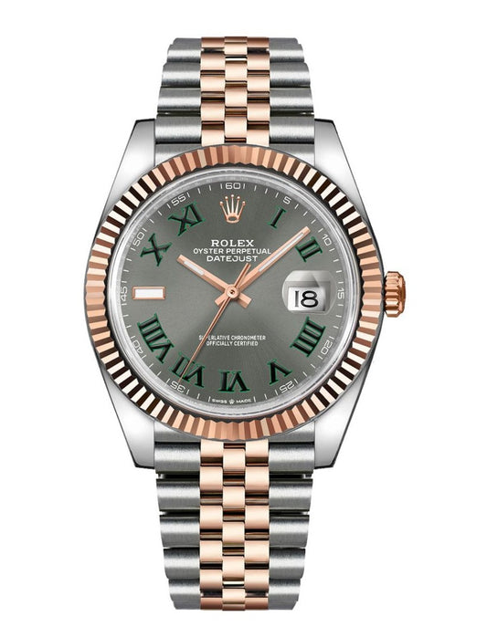 Rolex Datejust 41 Two Tone Stainless Steel/Rose Gold Jubilee 'Wimbledon' 126331