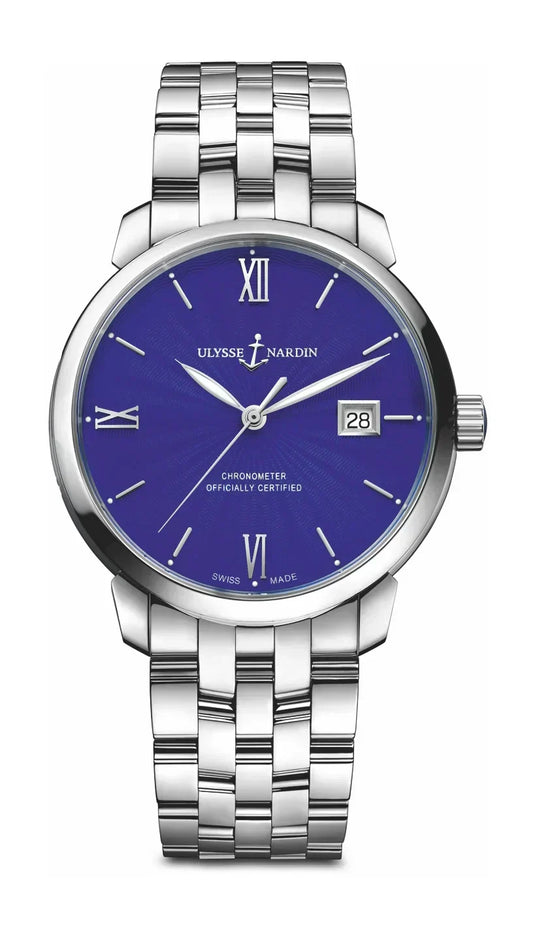 Ulysse Nardin Classico Steel Bracelet Blue Dial 8153-111-7/E3