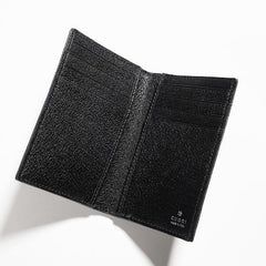 Gucci Essence Classic card case - black GG canvas