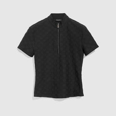 GG jersey jacquard T-shirt - black