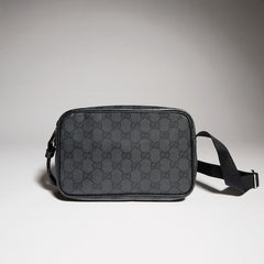 Gucci Essence Classic mini bag - black GG canvas