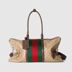 Medium GG duffle bag with Web