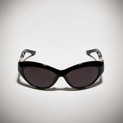 Cat eye frame sunglasses - black
