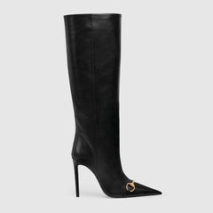Women's Donna slip-on boot - black leather