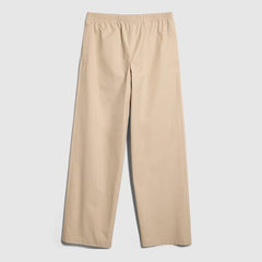 Cotton poplin pants - light beige