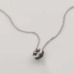 Gucci Interlocking crystal pendant necklace - 925 sterling silver