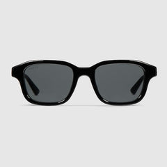 Rectangular-frame sunglasses - black