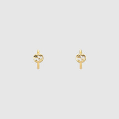 Gucci Interlocking 18k hoop earrings - 18k yellow gold