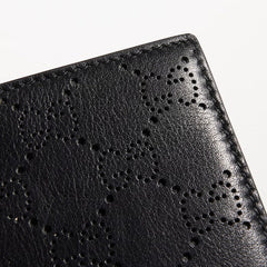Aria bi-fold wallet - black GG leather