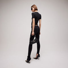GG cotton devoré T-shirt - black